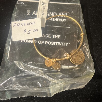 Disney Parks Alex and Ani Frozen Anna Elsa Bracelet Princess Positivity Copper