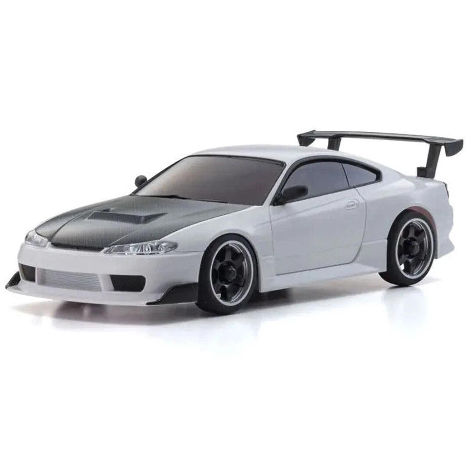 Kyosho MZP477W ASC MA-020 NISSAN SILVIA S15 w/ Wing White Mini-Z Auto Scale Body - Image 2 of 3