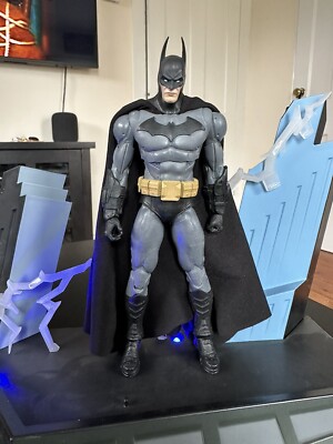 Custom BATMAN ARKHAM CITY  Cloth Cape For 1:12 Figure Mcfarlane Cape Only