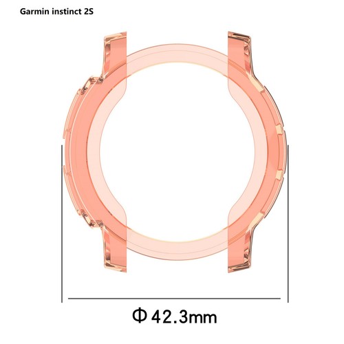 Do Garmin Instinct 2/2S TPU Screen Protector Etui na zegarek Ramka Pokrowiec ochronny - Zdjęcie 4 z 17