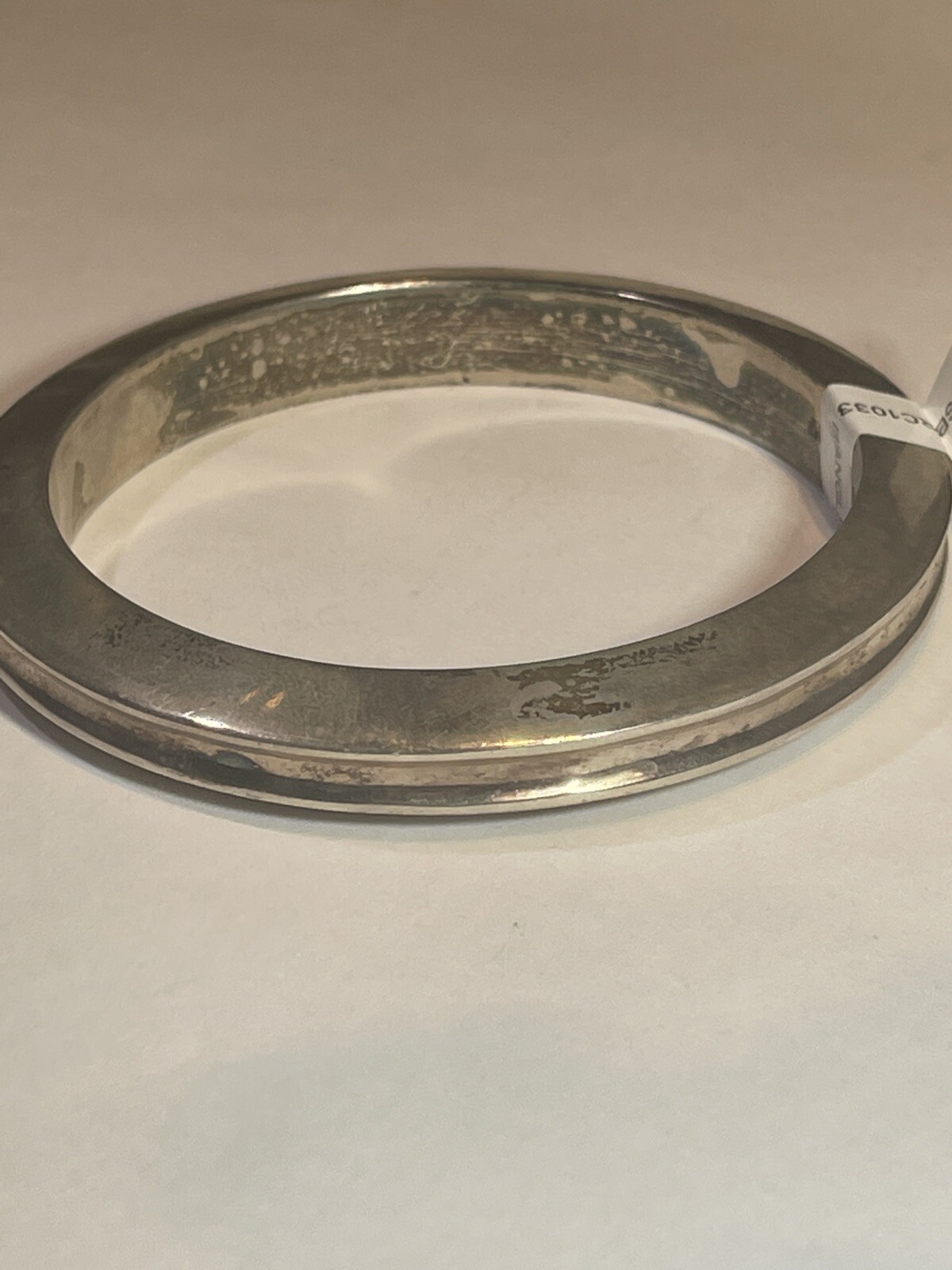 Sterling Silver MEXICO Solid Bangle - image 2