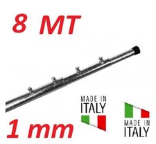 PALO TELESCOPICO 8 METRI 2MT X 4 PZ SPESSORE 1 MM ZINCATO A FUOCO MADE IN ITALY