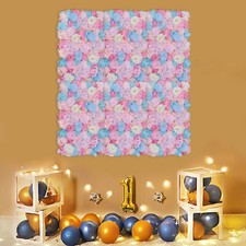 6 Orchid Pink Artificial Flower Wall Panel Wedding Valentine's Backdrop Decor