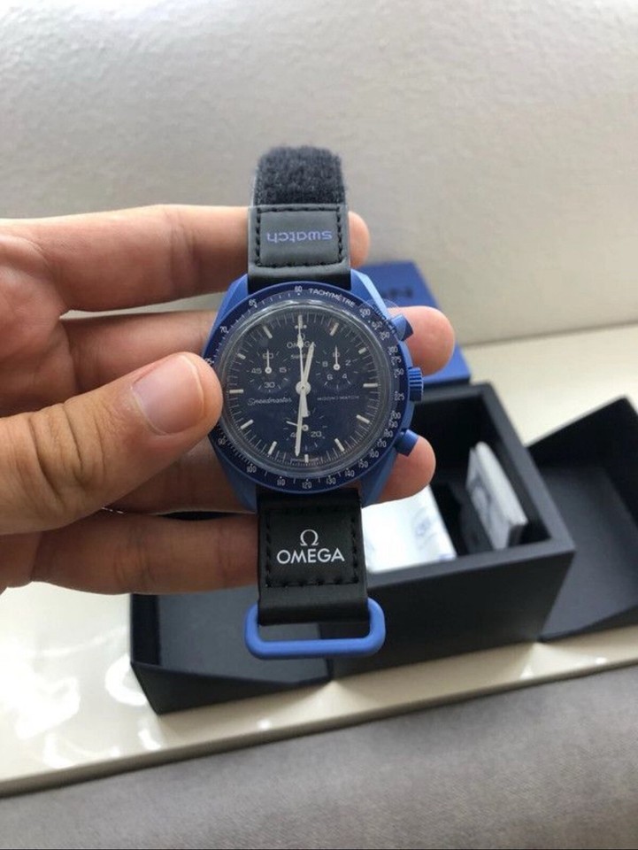 Omega X Swatch Bioceramic Moonswatch Mission To Neptune eBay