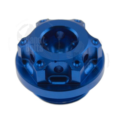 Blue CNC GP Engine Oil Cap For Yamaha YZF R6 R1 Top CNC Aluminum Filler ...