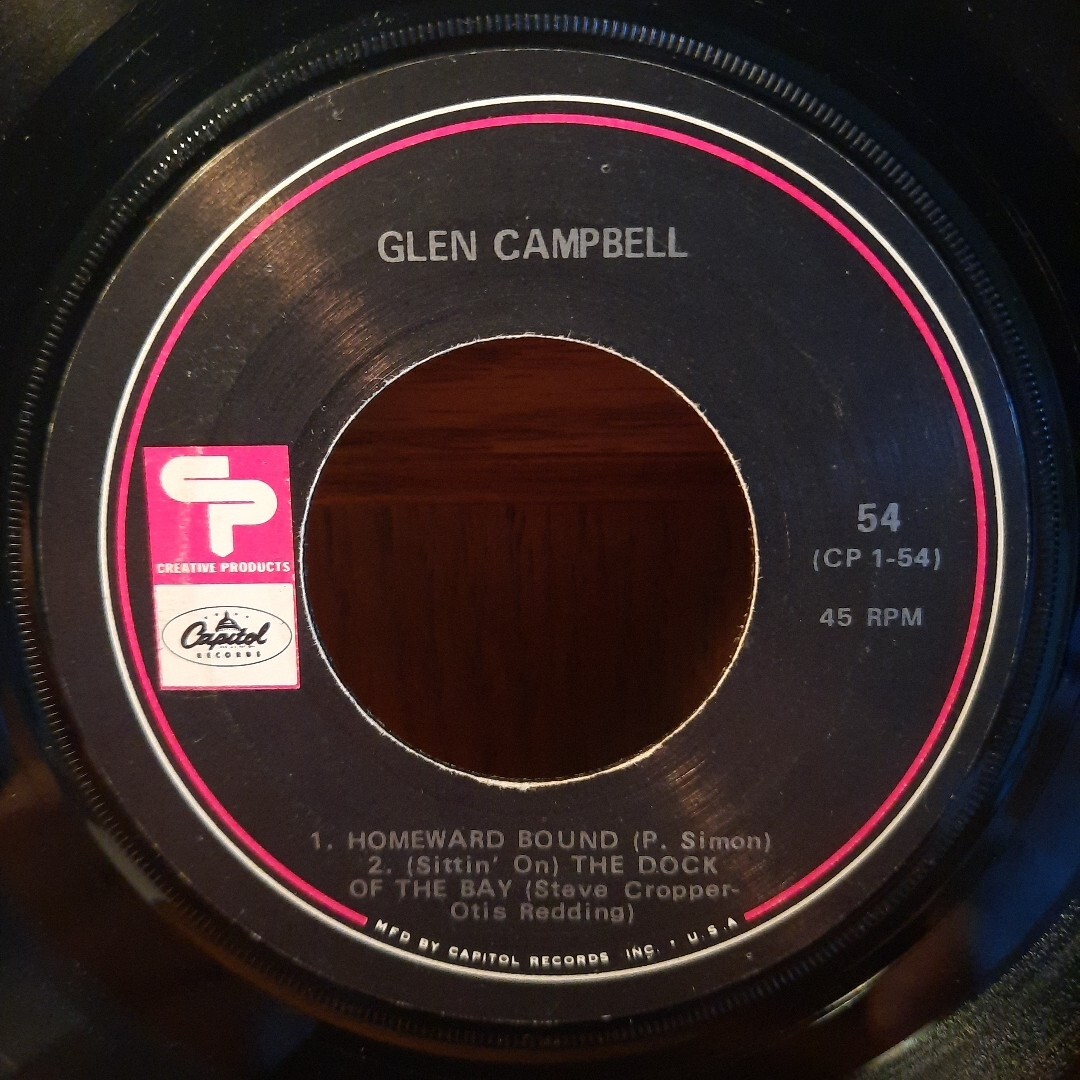 GLEN CAMPBELL HOMEWARD BOUND/DOCK OF THE BAY/MARY IN THE MORNING