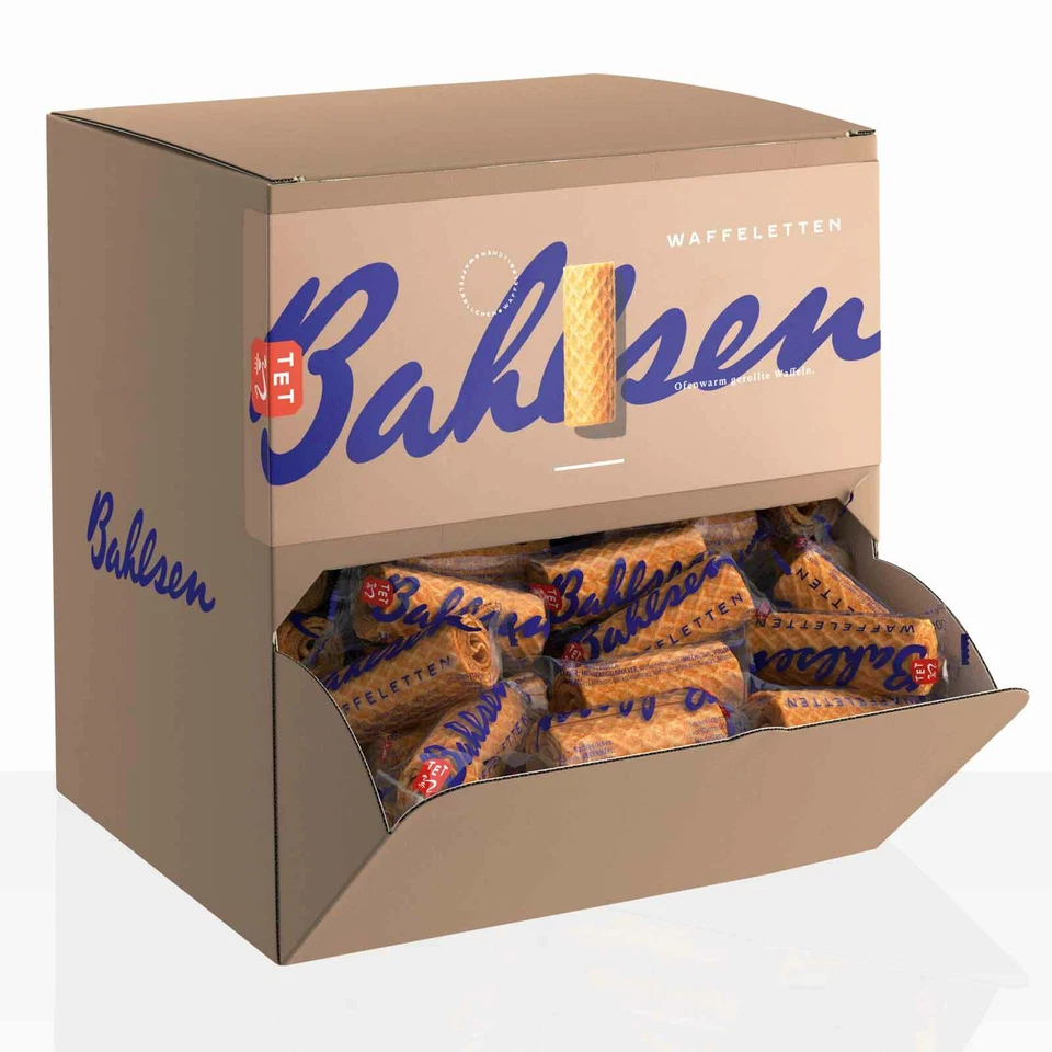 Bahlsen Waffeletten 150 Einzelpackungen à ca. 5g, Thekenspender
