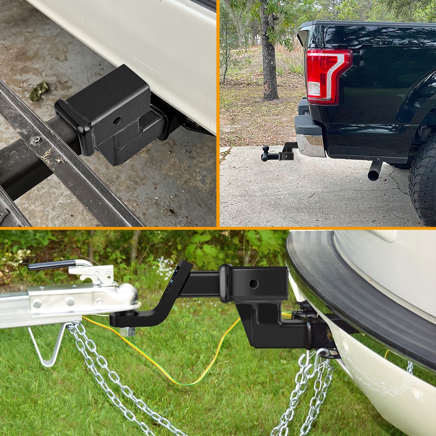Nilight Trailer Hitch Extension Riser for 2 Inch Receiver with 4 Inch ...