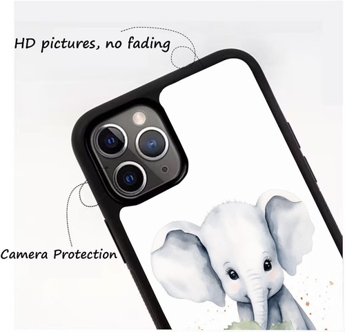 textured Cute tribal elephant TPU Cover For Apple iPhone For Samsung - Picture 8 of 25