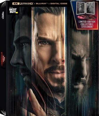DOCTOR STRANGE IN THE MULTIVERSE OF MADNESS BEST BUY EXCLUSIVE STEELBOOK 4K BLU