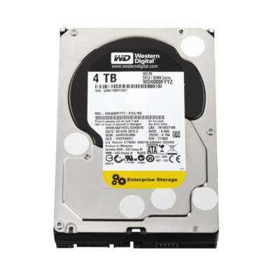Western Digital RE Enterprise 4TB Hard Drive SATA 7200RPM 32MB