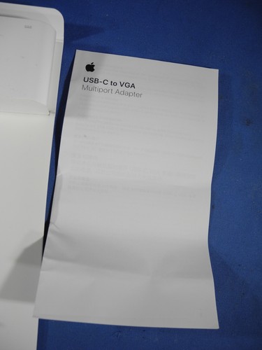 GENUINE Original Apple USB-C to VGA Multiport Adapter MJ1L2AM/A Model A1620. - Picture 7 of 7