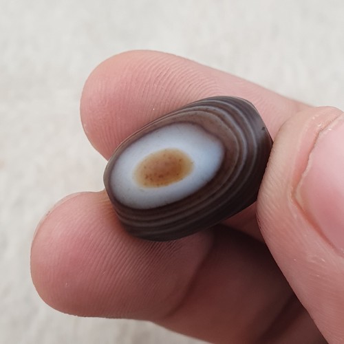 Vintage Himalayan Tibetan Natrual Suliemani Eyes Agate Beads Lot 4 - Picture 12 of 17