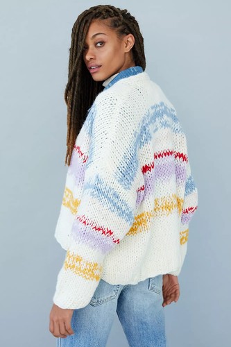 NEW Anthropologie Grazia Chunky Striped 