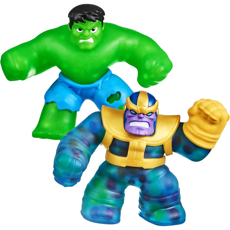 Heroes of Goo Jit Zu Marvel Versus Pack Squishy Stretchy Tactile - Hulk v Thanos