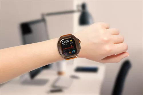 Per Apple Watch Ultra 2/Ultra Cassa Lunetta Acciaio Inox Cinturino Silicone 49mm - Foto 8 di 19