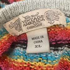 Nine West Vintage America Long Sweater XL  Long Sleeve Big Cuff Sweater Dress