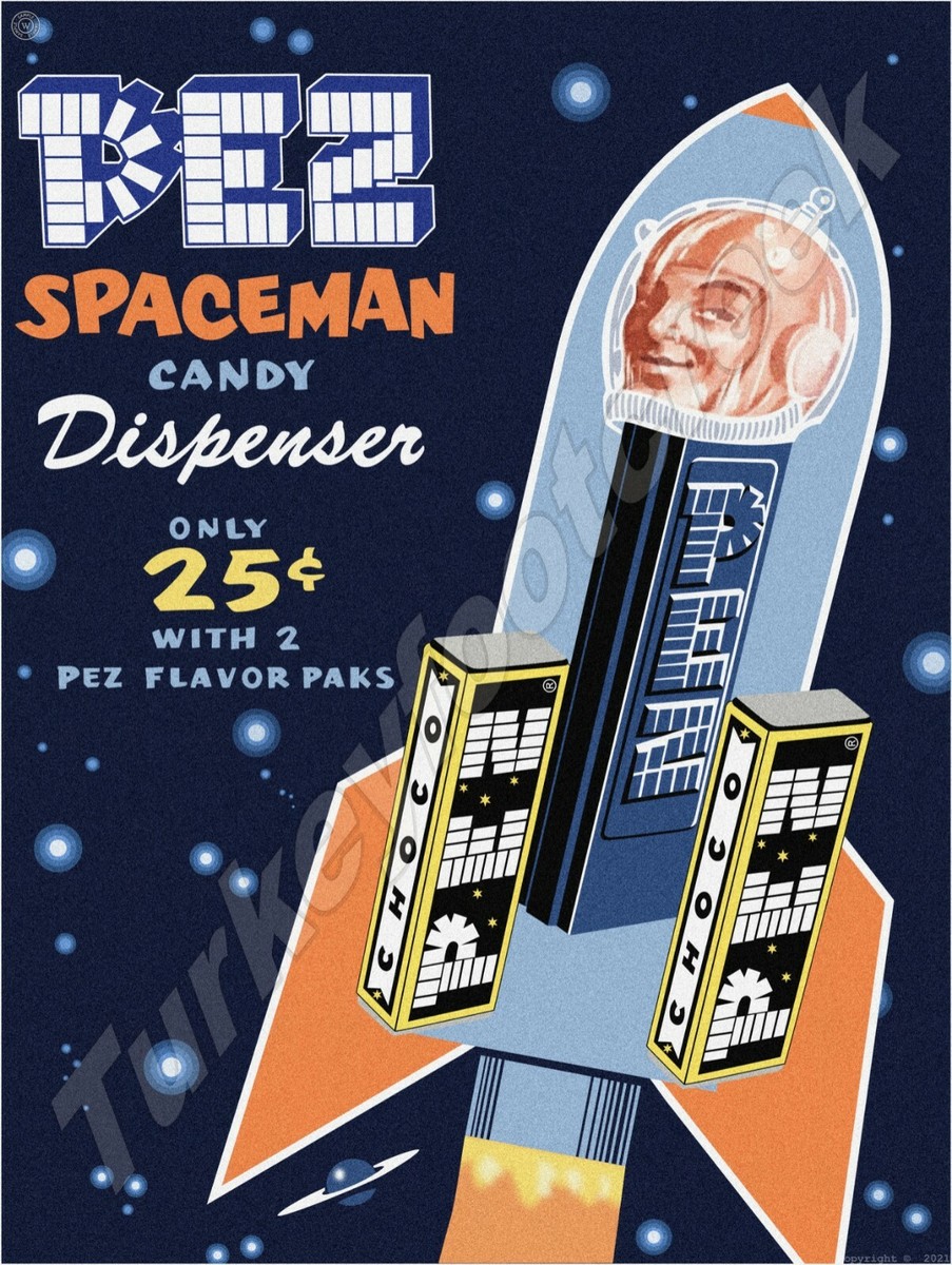 PEZ ペッツ　オールド　スペースマン　マーブルメタリック 1963 - PEZ Dispenser Archive – PEZ Candy