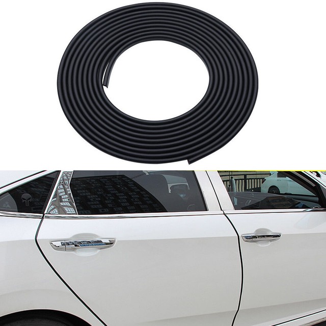 5M / 16FT Black Car Door Edge Scratch Guard Protector Strip Moulding