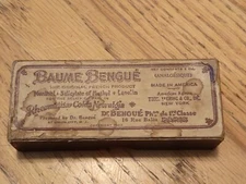 ANTIQUE BAUME BENGUE QUACK MEDICAL RHEUMATISM RUE BALLU BOX RARE
