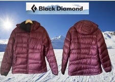 Rrp £249 : Black Diamond Women’s Down Feather Cold Forge Hooded Parka Coat : Xl