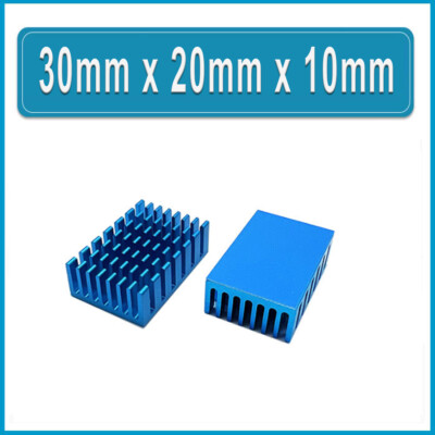 Aluminium Heatsink Anodized Heat Sink Radiator Cooler With Adhesiv Various Size