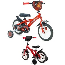 Bicicletta Cars per Bambini Bici con Rotelle Freno Saetta Mcqueen 12 Pollici