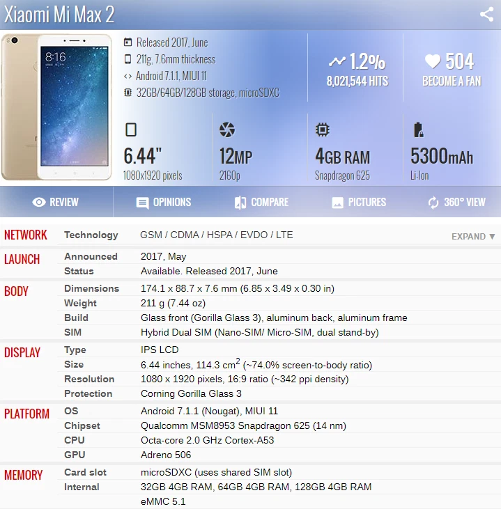 For Xiaomi Mi Max 2 Max2 MDE40 MDI40 Touch Screen Digitizer LCD Display Assembly - Image 4 of 4