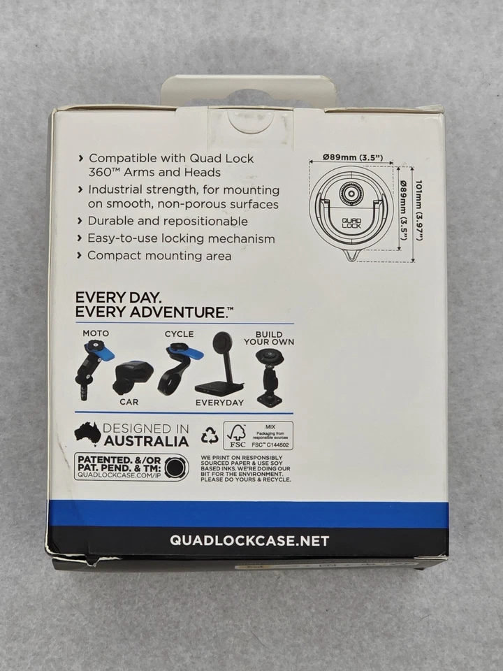 QUAD LOCK BASE SUCTION BASE QLP-360-SB 9348943057349 - Image 3 of 3