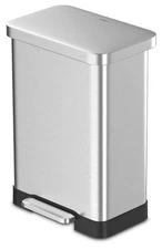 20 Gallon Trash Can Stainless Steel Step On Kitchen Garbage Can Bathroom Home