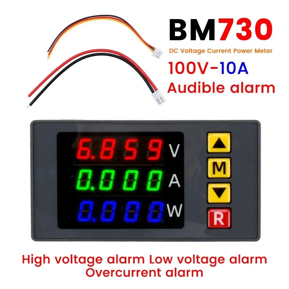 4 1/2-stelliges LED Panel Meter – DC Voltmeter & Amperemeter 0-500V / 0-10A (Modell 5145)