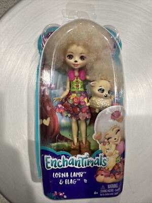 Enchantimals Lorna Lamb 6'' Doll & Flag Caring Is Our Everything NEW Mattel 2016