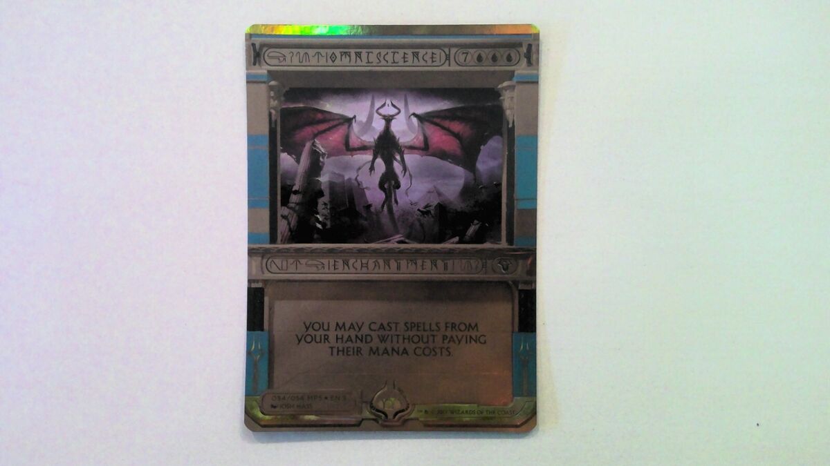 1x Omniscience *Foil* - NM - Amonkhet Invocations - Magic 1x Omniscience *Foil* - NM - Amonkhet Invocations - Magic