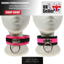 Western Gothic Biker Ring Studded Chocker/Neckband Handmade In England