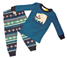 NWT Gymboree Toddler Boys Fair Isle Bear PJs Pajama Gymmies 12-18 18-24 Months