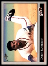 Deion Sanders 1992 Leaf #448 Atlanta Braves MLB READ FREE SHIPPING AutographDen