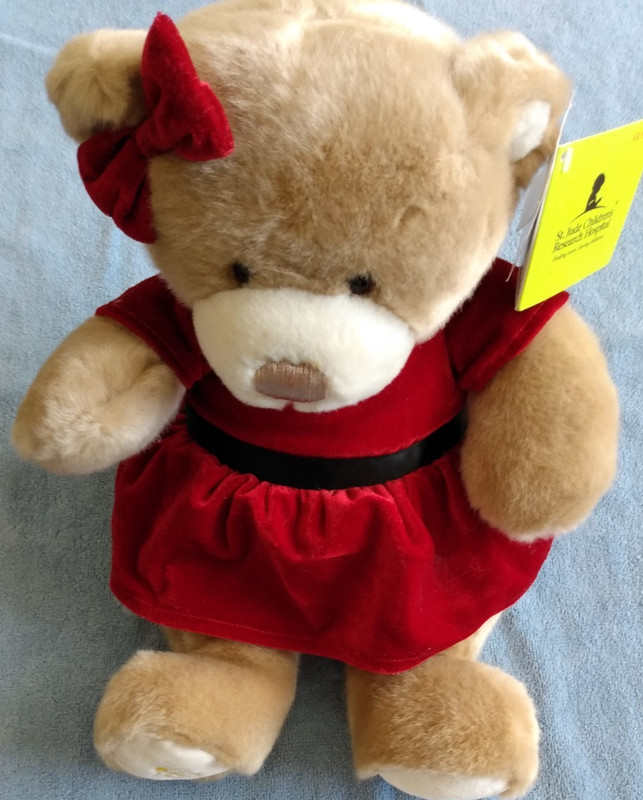 15' Gund St. Jude Children's Hospital Stuffed Animal Girl Bear, With Tags