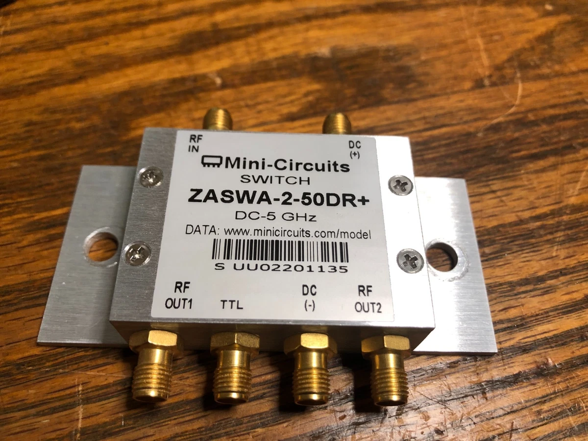 Interruptor de RF de alto aislamiento de funcionamiento hasta 5 GHz 50 ohmios mini circuitos ZASWA-2-50DR+