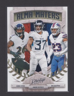 PANINI PRESTIGE FOOTBALL 2024 ALMA MATERS #10 GENO STONE/AMANI HOOKER/MICAH HYDE