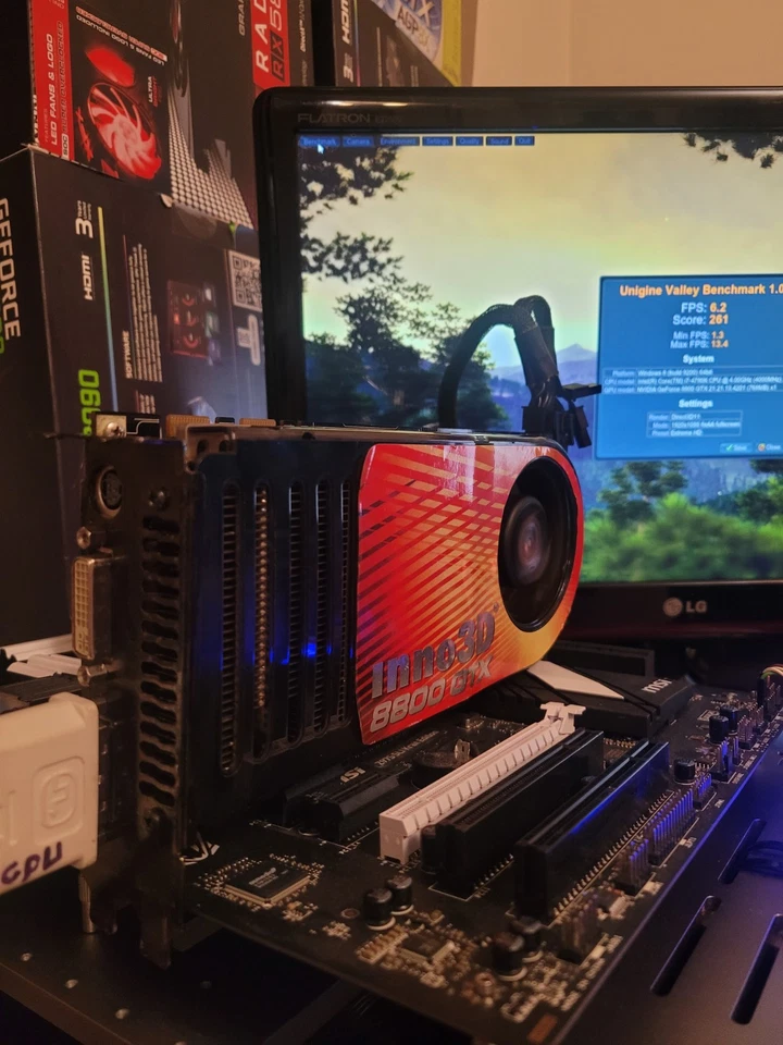 RETRO Gaming Nvidia 8800 GTX inno3d 768mb PC Graphic card ati amd - Image 2 of 4