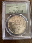 1880-S Morgan Silver Dollar. PCGS MS64. Key Date. Blast White. Beautiful.