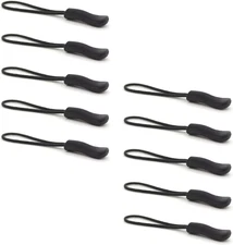 Zipper Pulls, 10PCS Black Upgraded Pull, Premium Pull
