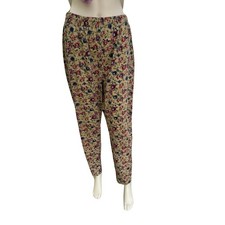 Vintage 1980s Floral Casual Pants Size Large