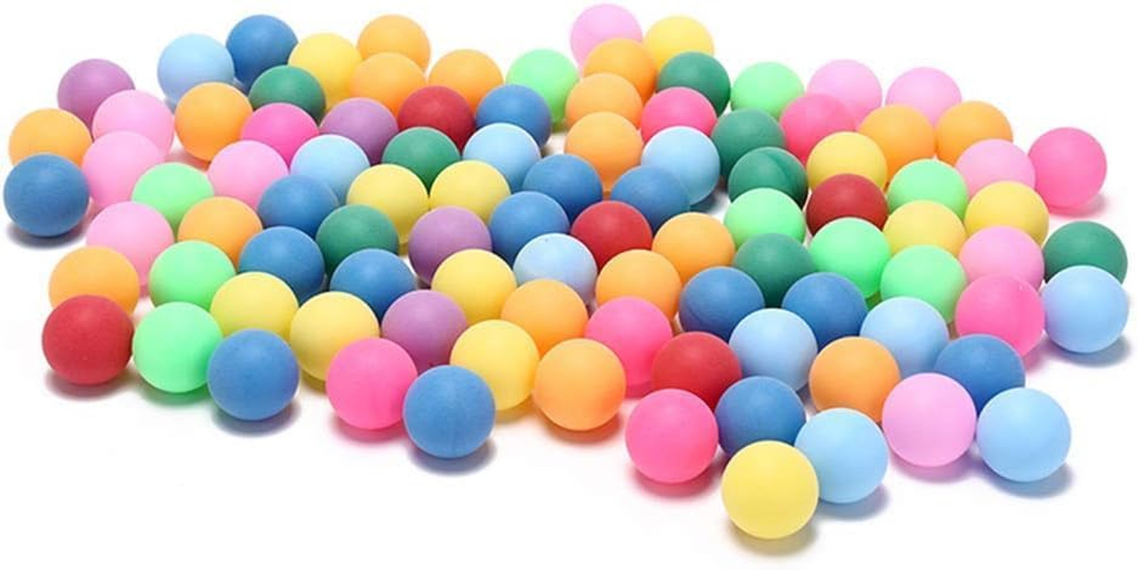 Colored Ping Pong Balls 50/100 Pack Bulk 2.4G, 40Mm Table Tennis Balls for Kids,
