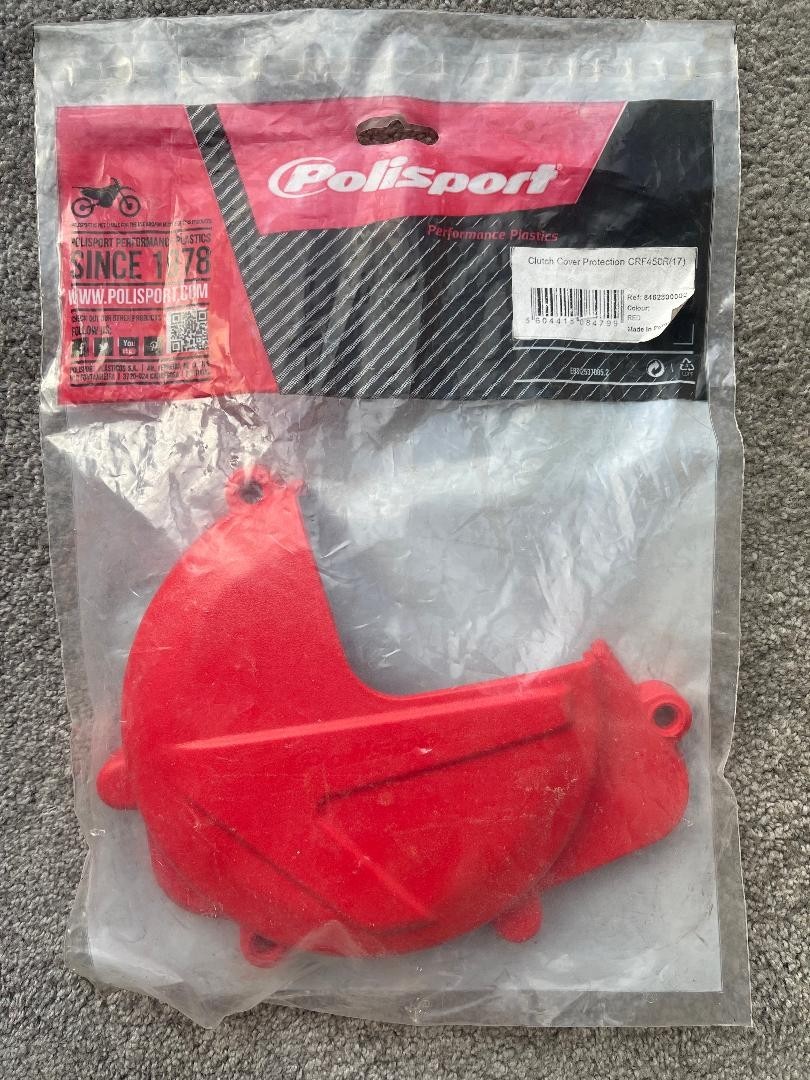 Fits POLISPORT 8462800002 POL Clutch cover (colour red) fits HONDA Cl ⭐UK Stock⭐ - Image 2