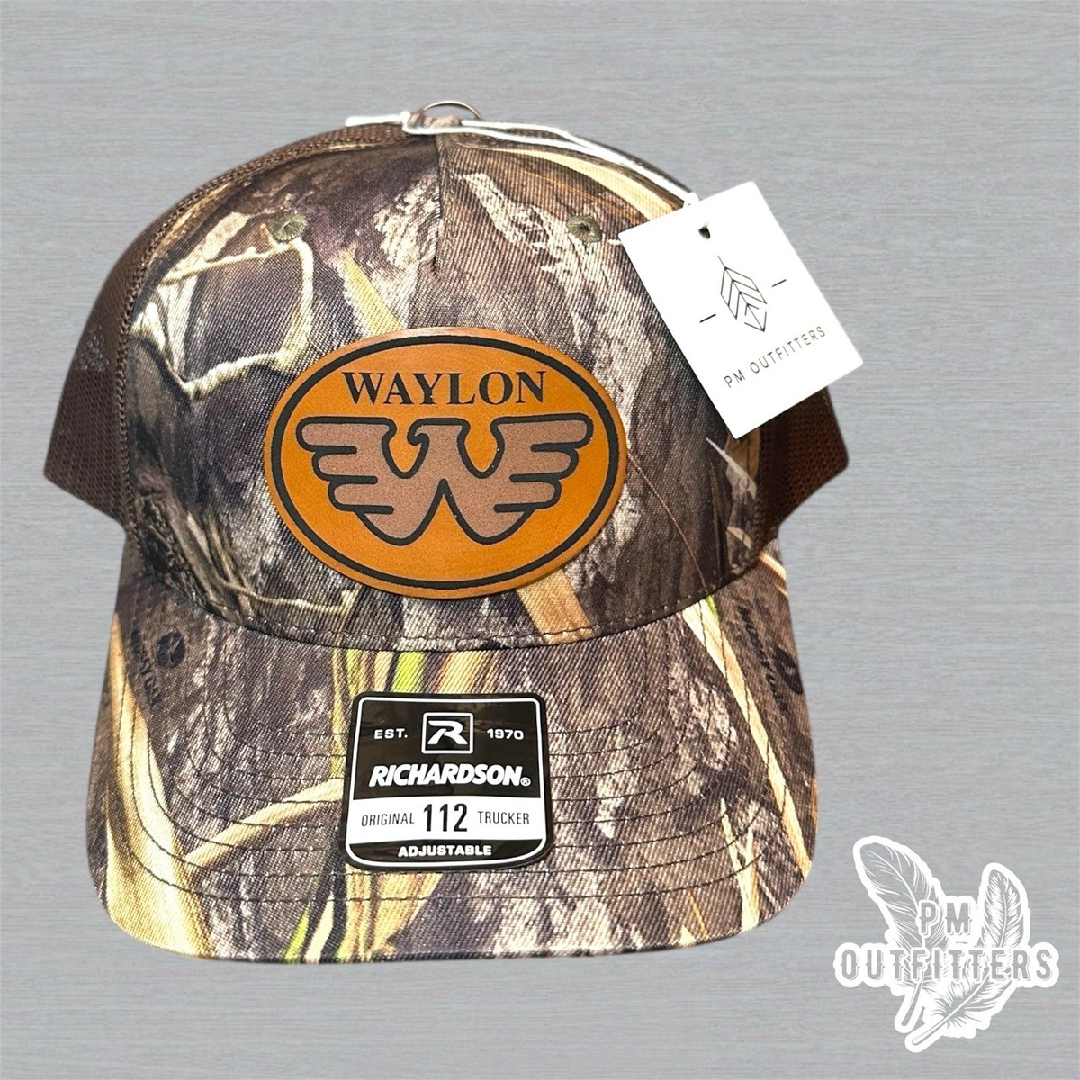 Waylon Jennings Custom Design Richardson 112 5-Panel Mossy Oak