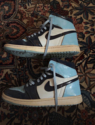 Jordan Air Jordan 1 Herren Sneaker Mid Top Hellblau EU 41 CD0461-004