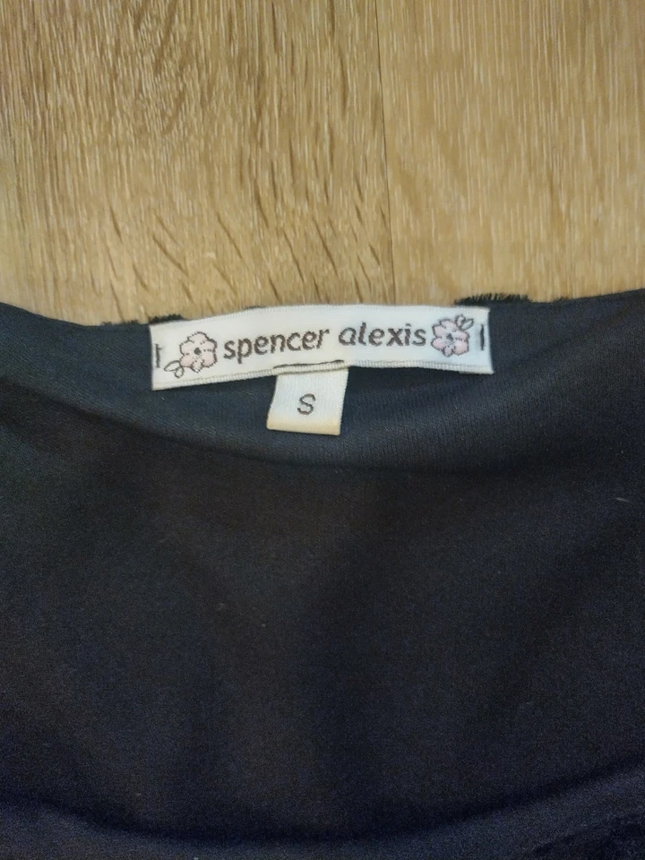 Maxi Vestido De Colección Años 90/Y2k Negro Burnout Terciopelo Sirena Capricho Hada Grunge S Foto 4 de 4