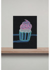 ACEO/ ATC Neon Cupcake OOKA Painting — photo 3