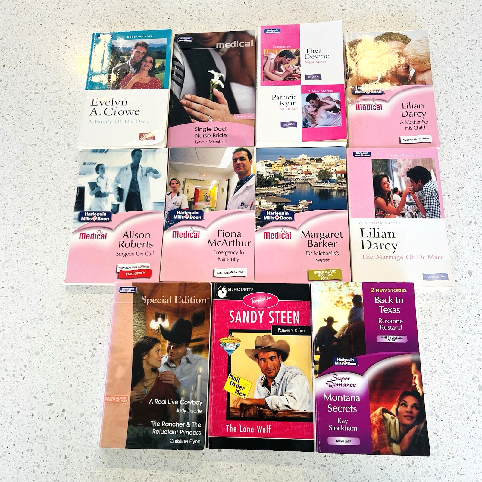 11 Mills & Boon Romance Love Sexy Medical Cowboy Bulk Bundle